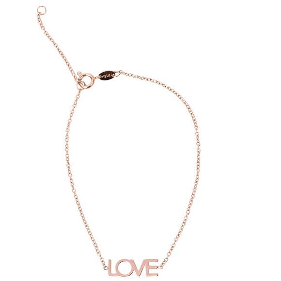 maya brenner Jewelry - Maya Brenner Rose Gold Tone Love Bracelet